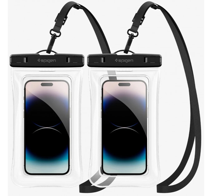 Водонепроницаемый чехол Spigen A610 Universal Waterproof (2 pack) Crystal Clear (AMP04528)
