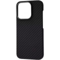 Чехол Carbon Kevlar MagSafe для iPhone 15 Pro Black