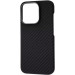 Чехол Carbon Kevlar MagSafe для iPhone 15 Pro Black