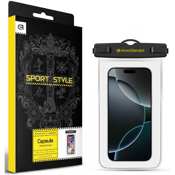 Водонепроницаемый чехол ArmorStandart Capsule Waterproof Black (ARM59233)