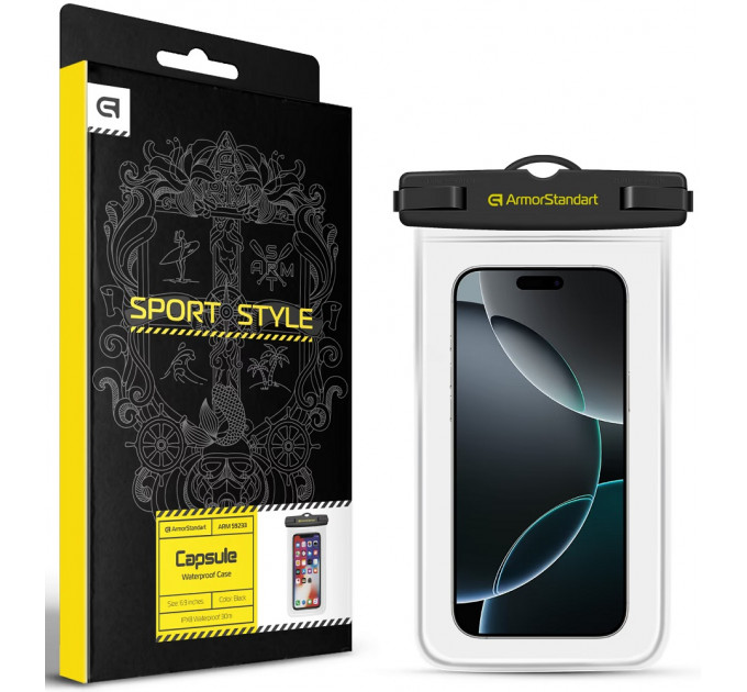 Водонепроницаемый чехол ArmorStandart Capsule Waterproof Black (ARM59233)