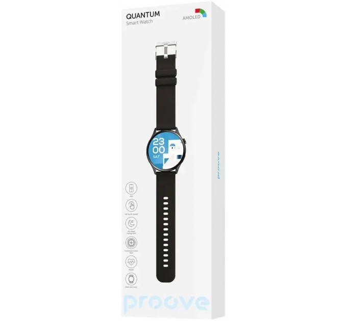 Смарт-годинник Proove Quantum Black (SWQU00000001)
