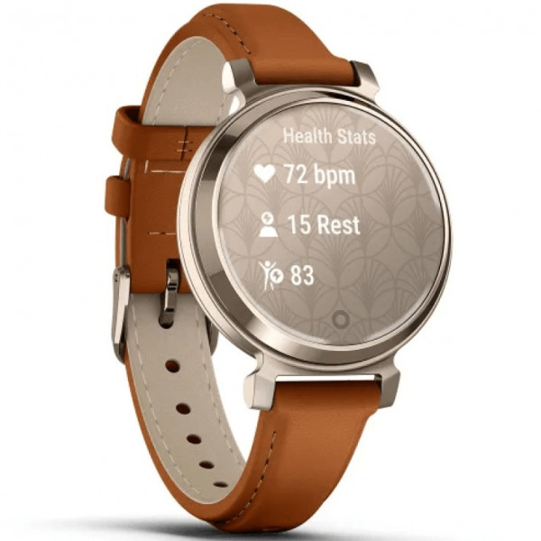 Смарт-часы Garmin Lily 2 Classic Cream Gold with Tan Leather Band (010-02839-02/60)