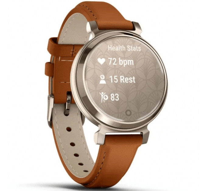 Смарт-часы Garmin Lily 2 Classic Cream Gold with Tan Leather Band (010-02839-02/60)