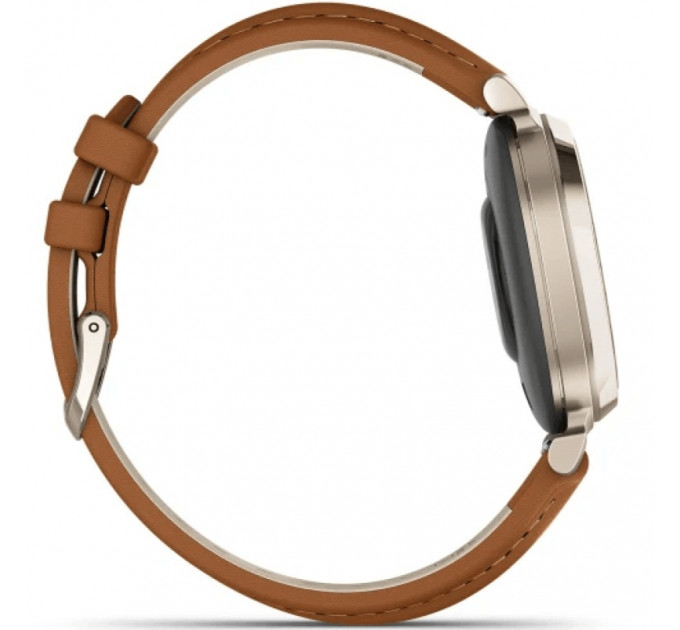 Смарт-часы Garmin Lily 2 Classic Cream Gold with Tan Leather Band (010-02839-02/60)