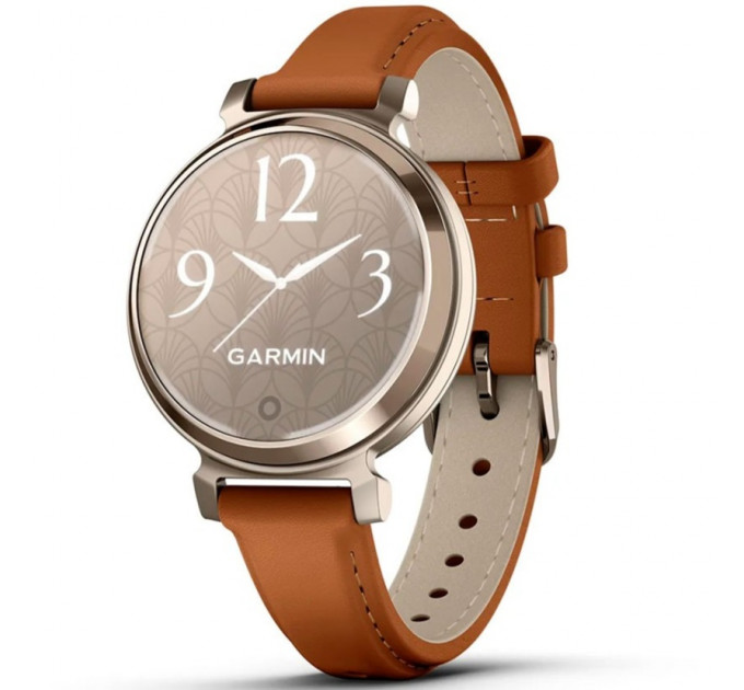 Смарт-часы Garmin Lily 2 Classic Cream Gold with Tan Leather Band (010-02839-02/60)