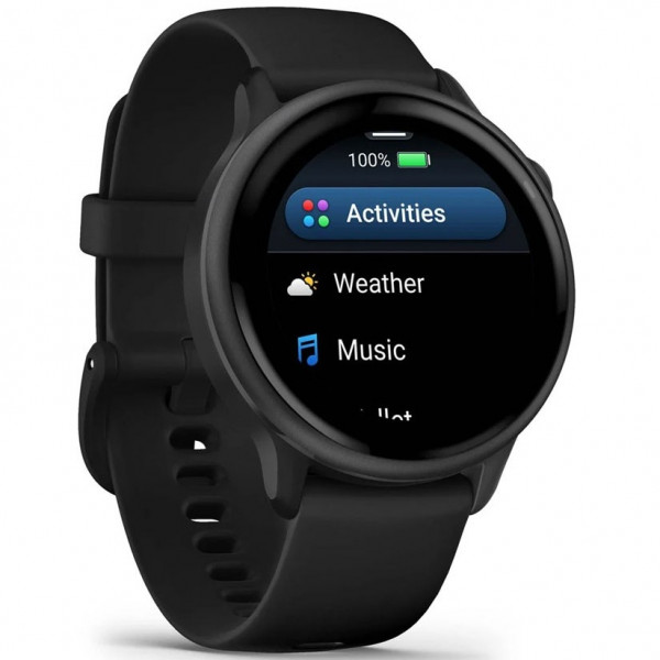 Смарт-годинник Garmin Vivoactive 6 Slate with Black Band (010-02985-00/40)