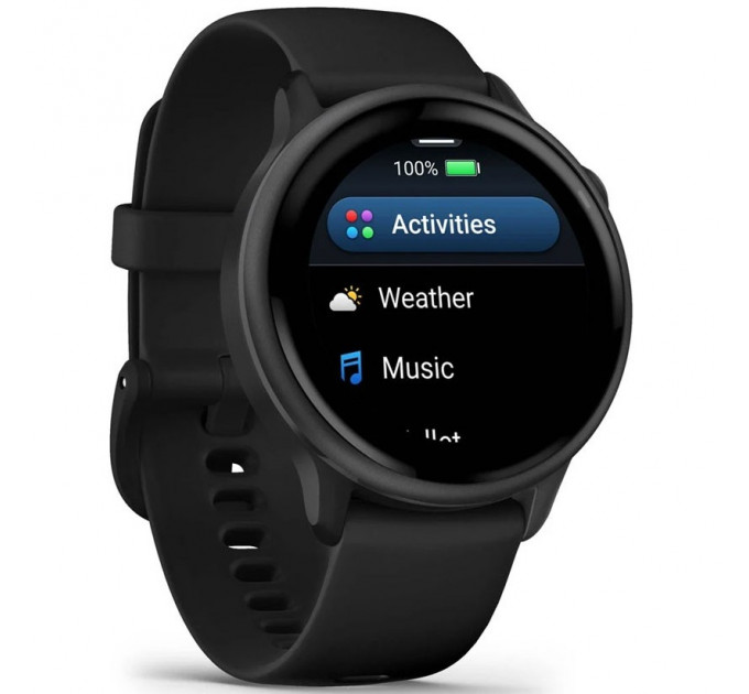 Смарт-годинник Garmin Vivoactive 6 Slate with Black Band (010-02985-00/40)