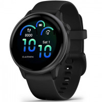 Смарт-годинник Garmin Vivoactive 6 Slate with Black Band (010-02985-00/40)