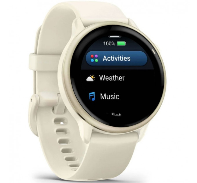 Смарт-годинник Garmin Vivoactive 6 Lunar Gold with Bone Band (010-02985-01/41)