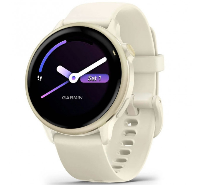 Смарт-годинник Garmin Vivoactive 6 Lunar Gold with Bone Band (010-02985-01/41)