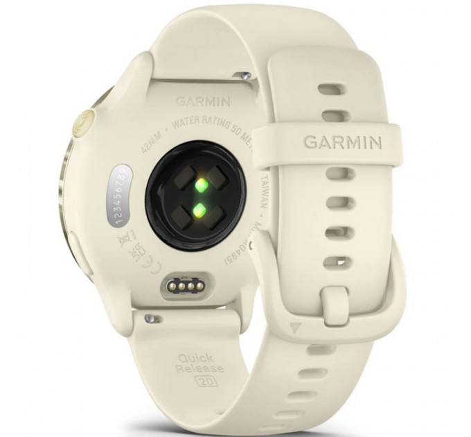 Смарт-годинник Garmin Vivoactive 6 Lunar Gold with Bone Band (010-02985-01/41)