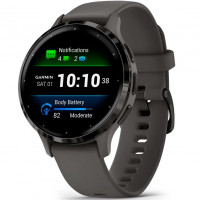 Смарт-часы Garmin Venu 3S Slate Stainless Steel Bezel with Pebble Gray Case and Silicone Band (010-02785-00/50)