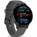 Смарт-часы Garmin Venu 3S Slate Stainless Steel Bezel with Pebble Gray Case and Silicone Band (010-02785-00/50)