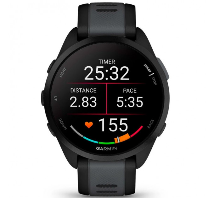 Смарт-часы Garmin Forerunner 165 Black with Slate Gray Band (010-02863-20/A0/AC)