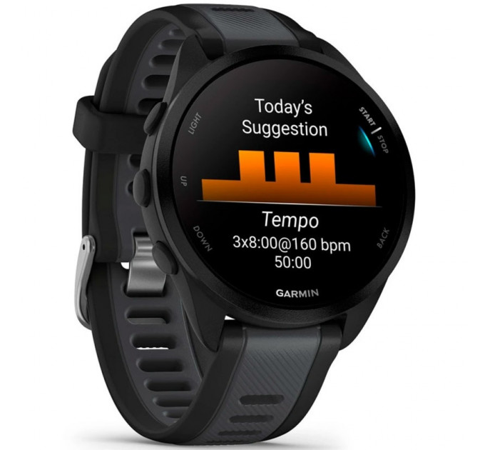 Смарт-часы Garmin Forerunner 165 Black with Slate Gray Band (010-02863-20/A0/AC)