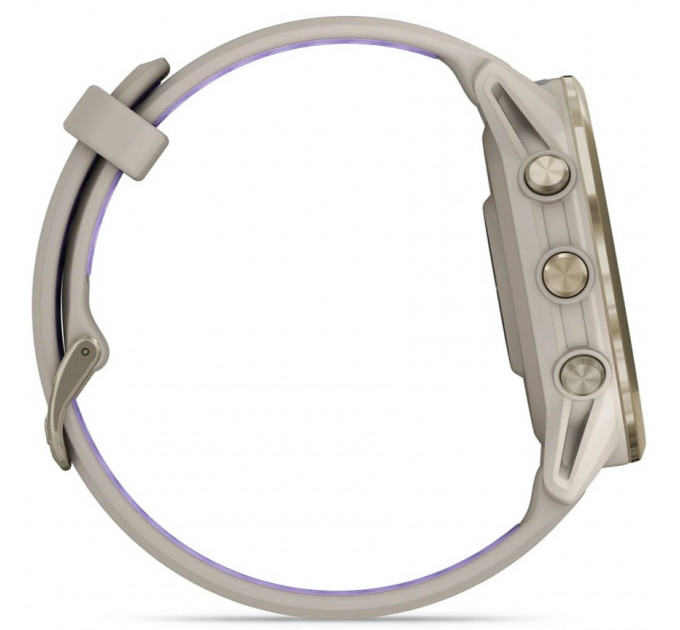 Смарт-часы Garmin Forerunner 970 Soft Gold Titanium Bezel with French Gray Case and Tidal Indigo Band (010-02969-02/12/62)