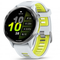 Смарт-часы Garmin Forerunner 970 Titanium Bezel with Whitestone Case and Whitestone/Tidal Amp Yellow Band (010-02969-01/11)