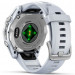 Смарт-часы Garmin Fenix 8 43mm AMOLED Silver Bezel with Whitestone Silicone Band (010-02903-00/06)