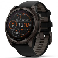 Смарт-часы Garmin Fenix 8 47mm Sapphire Solar Carbon Gray DLC Titanium/Black Silicone Band (010-02906-10/11/70)