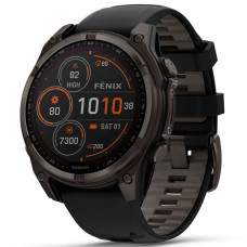Смарт-годинник Garmin Fenix 8 47mm Sapphire Solar Carbon Gray DLC Titanium/Black Silicone Band (010-02906-10/11/70)