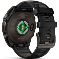 Смарт-часы Garmin Fenix 8 47mm Sapphire Solar Carbon Gray DLC Titanium/Black Silicone Band (010-02906-10/11/70)