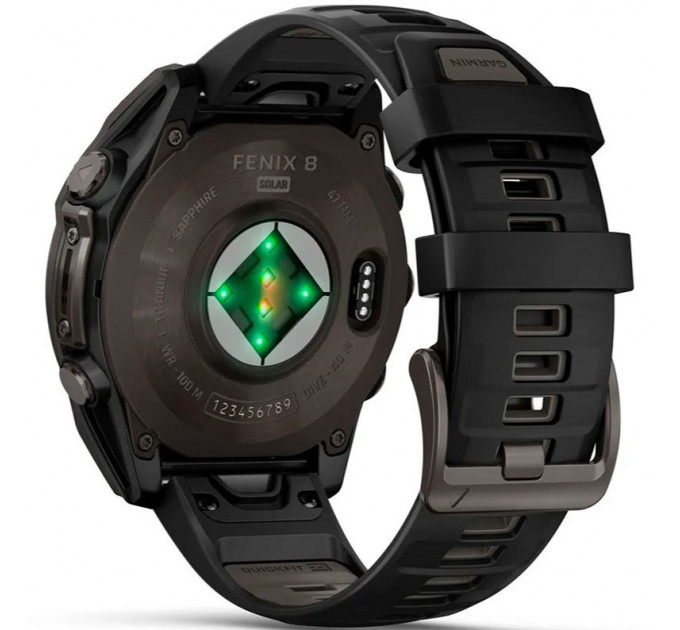 Смарт-часы Garmin Fenix 8 47mm Sapphire Solar Carbon Gray DLC Titanium/Black Silicone Band (010-02906-10/11/70)