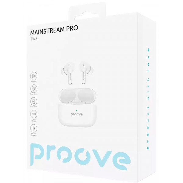 TWS наушники Proove Mainstream Pro TWS App White (TWMSP001AP02)