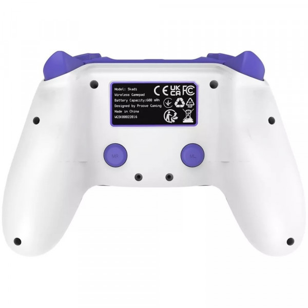Бездротовий геймпад Proove Gaming Skadi White/Purple (PS4/PC) (WGSK00022016)