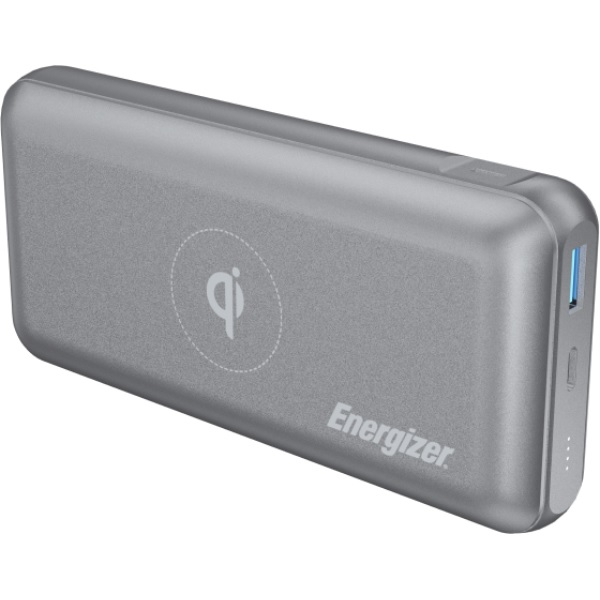 Внешний аккумулятор Power Bank Energizer QE20007PQ-20000mAh Qi wireless TYPE-C PD Grey