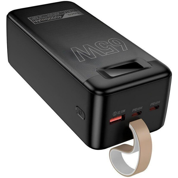 Внешний аккумулятор Power Bank Hoco DB82 Aquila 40000mAh PD65W Black