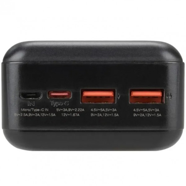 Внешний аккумулятор Power Bank XO PR189 30000mAh 22.5W Black