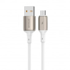 Кабель Proove Flex Metal USB to Micro 2.4A (1m) White (CCFM20001302)