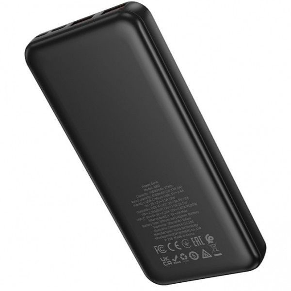 Внешний Power Bank Borofone BJ80 Clever PD20W+22.5W 10000mAh Black