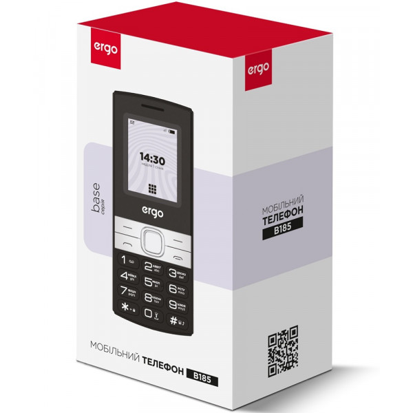 Мобільний телефон Ergo B185 Dual Sim Black