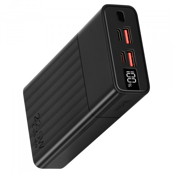 Зовнішній акумулятор Power Bank Yenkee YPB 2031 20000mAh PD20W + QC22.5W Black