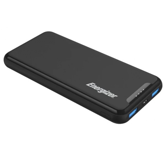 Зовнішній акумулятор Power Bank Energizer UE10052PQ-10000 mAh Li-pol+TYPE-C Black