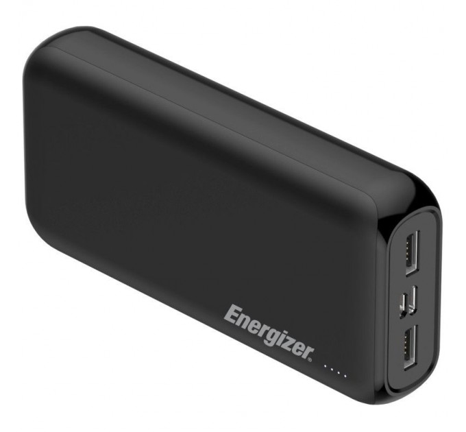 Внешний аккумулятор Power Bank Energizer UE20010-20000 mAh Li-pol+TYPE-C Black