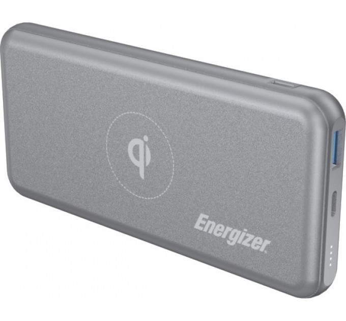 Внешний аккумулятор Power Bank Energizer QE10007PQ-10000mAh Qi wireless Type-C PD (G)