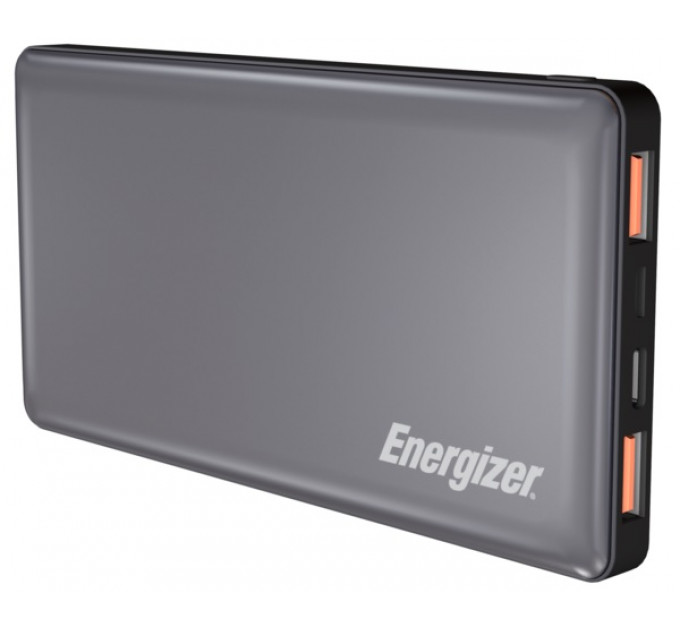 Внешний аккумулятор Power Bank Energizer UE10015PQ-10000 mAh Li-pol+TYPE-C PD Grey